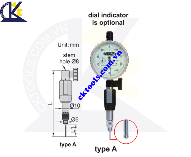  Đồng hồ đo lỗ  INSIZE  2421-121 , SPLIT TYPE  DIAL BORE GAGE SETS  2421-121