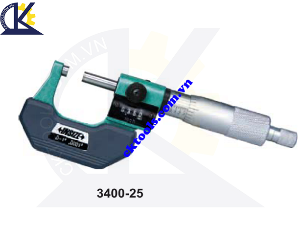 Panme cơ khí  INSIZE  3400-25 ,  DIGITAL  VERTICAL MICROMETERS   3400-25