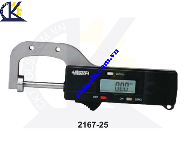Đồng hồ đo độ dày vật liệu điện tử INSIZE   2167-25  ,    DIGITAL  SNAP GAGE   2167-25