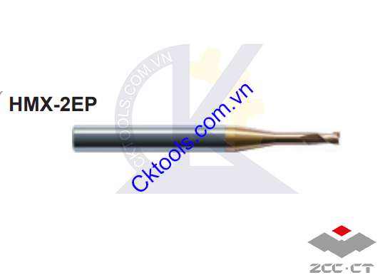 Dao phay  ZCCCT  dòng   HMX-2EP-D5.0-M25  ,  Dao phay  ngón hợp kim  ZCC.CT    HMX-2EP-D5.0-M25  