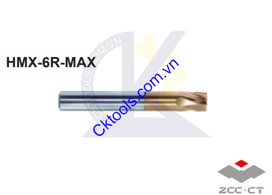 Dao phay  ZCCCT  dòng   HMX-6R-D6R0.5-MAX ,  HMX-6R-D8R1.0-MAX  , Dao phay  ngón hợp kim   ZCC.CT   HMX-6R-D6R0.5-MAX ,  HMX-6R-D8R1.0-MAX 