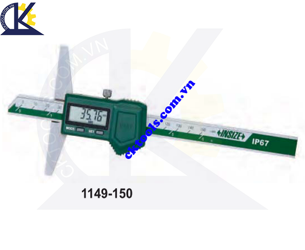 Thước đo sâu điện tử  INSIZE  1149-150  ,  IP67 WATERPROOF DIGITAL DEPTH GAGES    1149-150