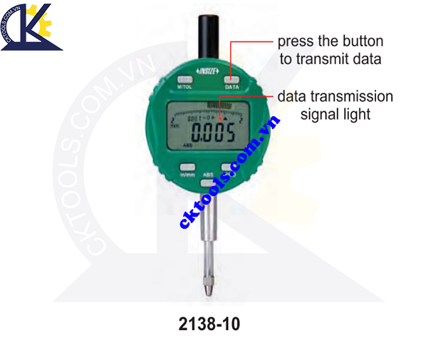  Đồng hồ đo lỗ  INSIZE   2138-10 , DIGITAL INDICATORS (WITH TRANSMIT BUTTON AND LIGHT  ) 2138-10