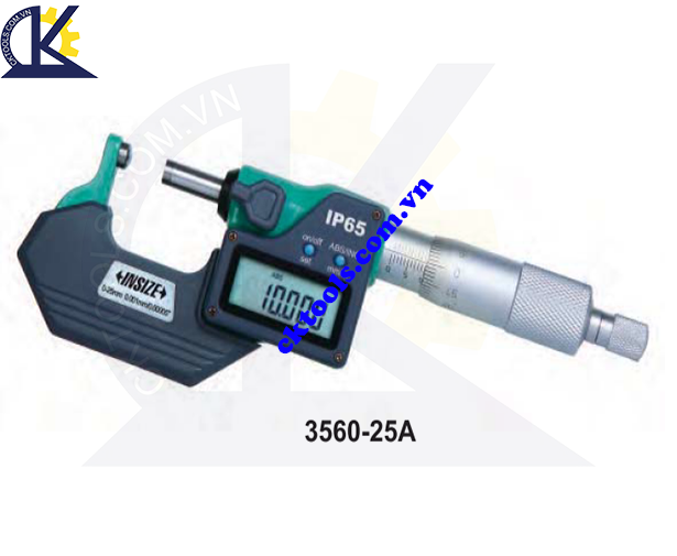Panme  điện tử  INSIZE  3560-25A ,  DIGITAL SPHERICAL  ANVIL TUBE  MICROMETERS   3560-25A